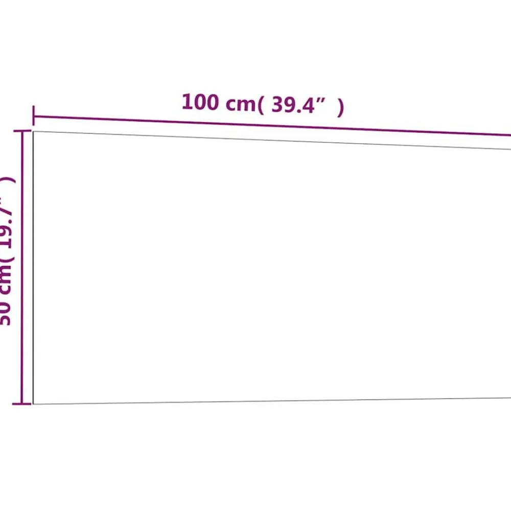 vidaXL Pizarra magnética de pared vidrio templado 100x50 cm Negro Clearance
