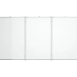 vidaXL Material De Oficina-Pizarra magnética plegable aluminio 120x80x1,7 cm
