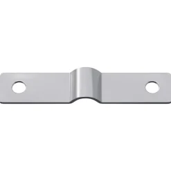vidaXL Accesorios De Bricolaje-Placa de Impacto 2 pcs Plateado 50 x 10 x 1,2 mm Hierro