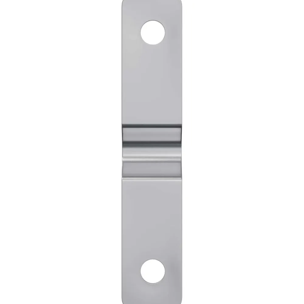 vidaXL Accesorios De Bricolaje-Placa de Impacto 2 pcs Plateado 50 x 10 x 1,2 mm Hierro