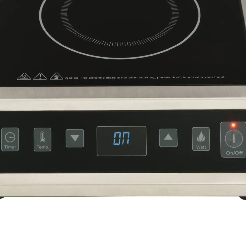 vidaXL Cocina Y Comedor-Placa de inducción eléctrica con pantalla táctil 3500 W