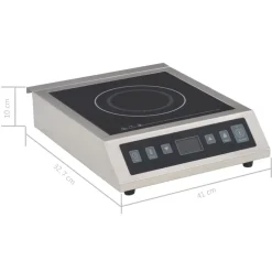 vidaXL Cocina Y Comedor-Placa de inducción eléctrica con pantalla táctil 3500 W