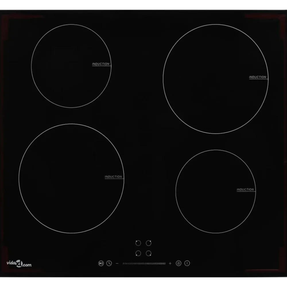 vidaXL Placa de inducción con 4 quemadores control táctil 7000 W Best
