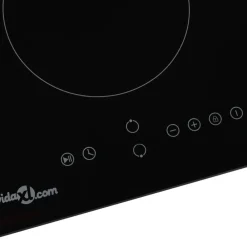 vidaXL Cocina Y Comedor-Placa de inducción con 2 quemadores control táctil 3500 W