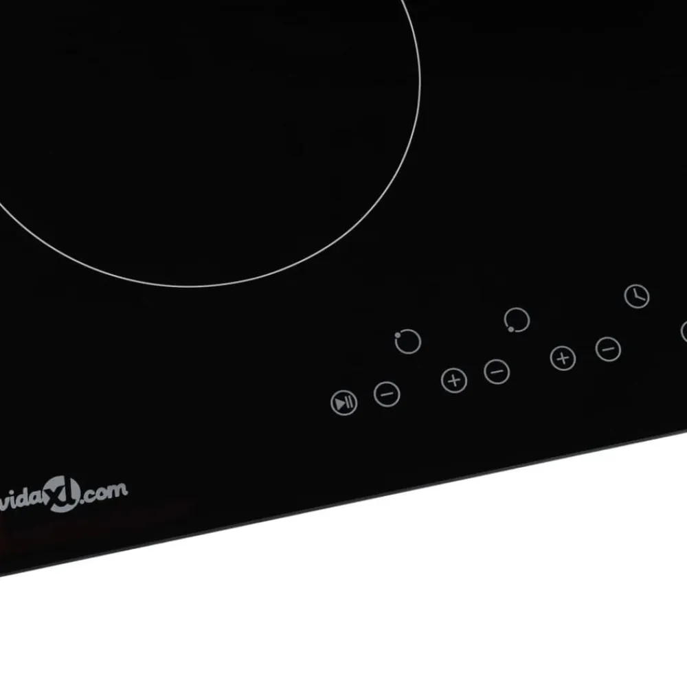 vidaXL Cocina Y Comedor-Placa vitrocerámica 4 quemadores control táctil 6000 W