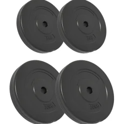 vidaXL Fitness Y Musculación-Placas de pesas 4 uds cemento 30 kg