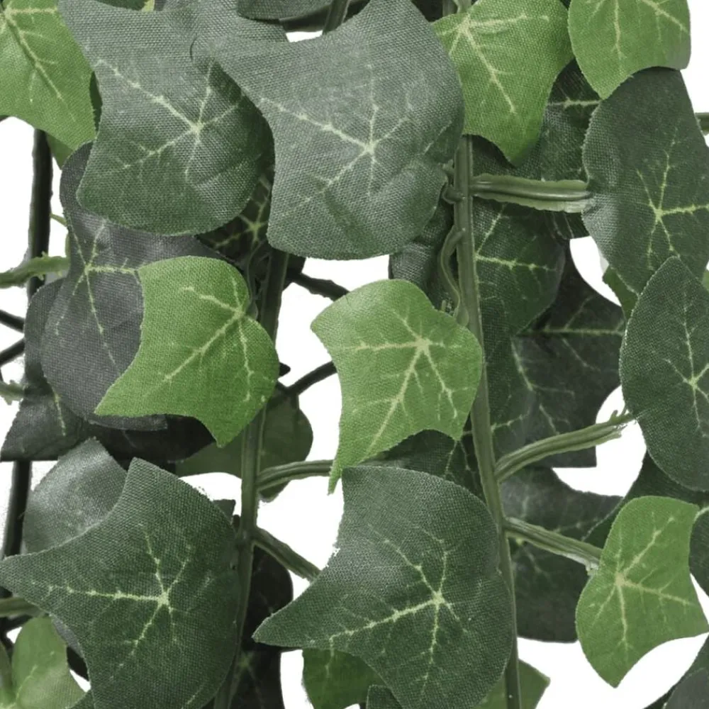 vidaXL Decoración-Planta artificial hiedra 2 unidades 90 cm