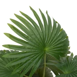 vidaXL Decoración-Planta de palma artificial 9 hojas 65 cm verde