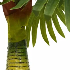 vidaXL Decoración-Planta de palma artificial 9 hojas 65 cm verde