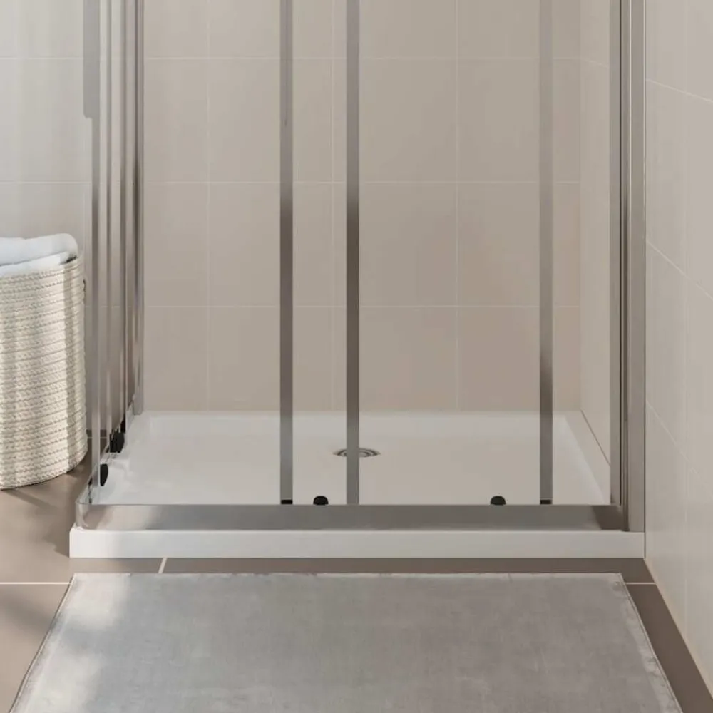 vidaXL Plato de ducha rectangular ABS 70x90 cm Blanco Best