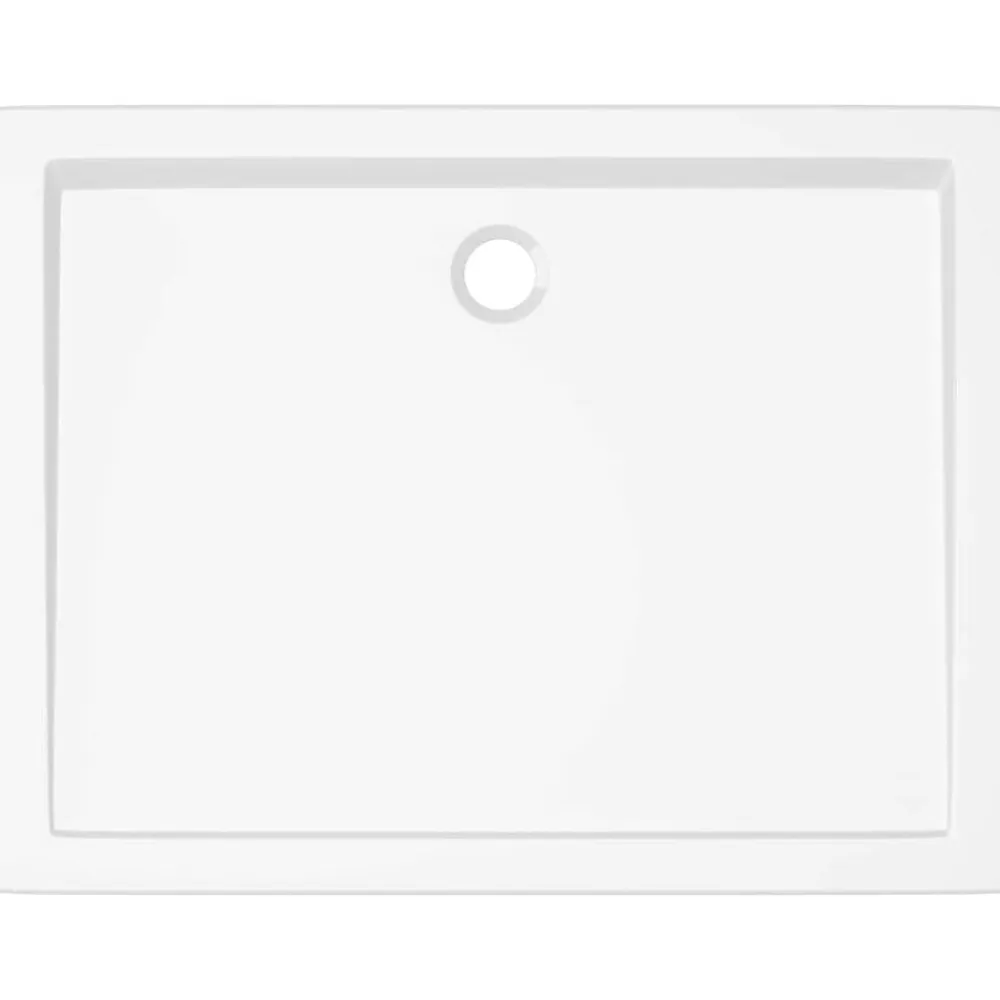 vidaXL Plato de ducha rectangular ABS 70x90 cm Blanco Best