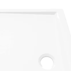 vidaXL Plato de ducha rectangular ABS 70x90 cm Blanco Best