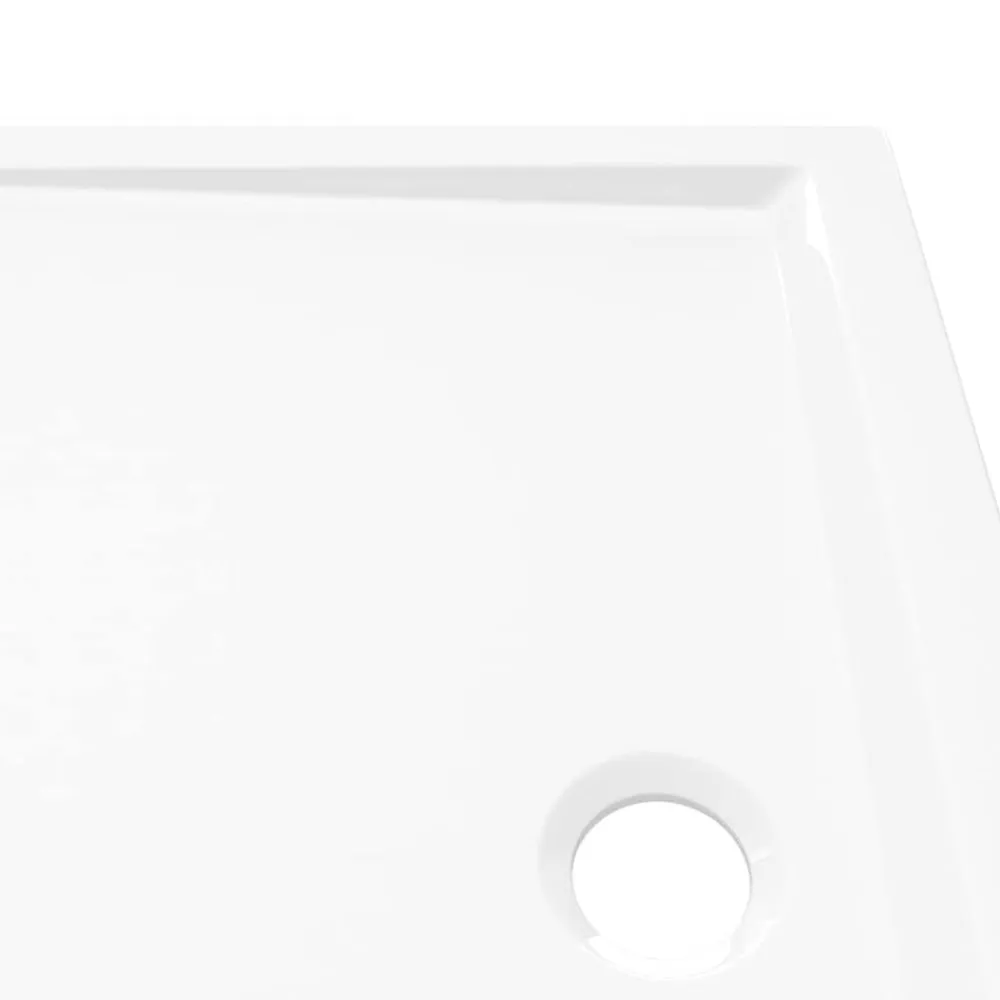 vidaXL Plato de ducha rectangular ABS 70x90 cm Blanco Best