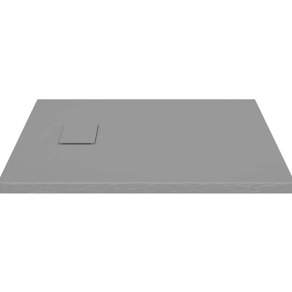 vidaXL Plato de ducha SMC 80x80 cm Gris Hot