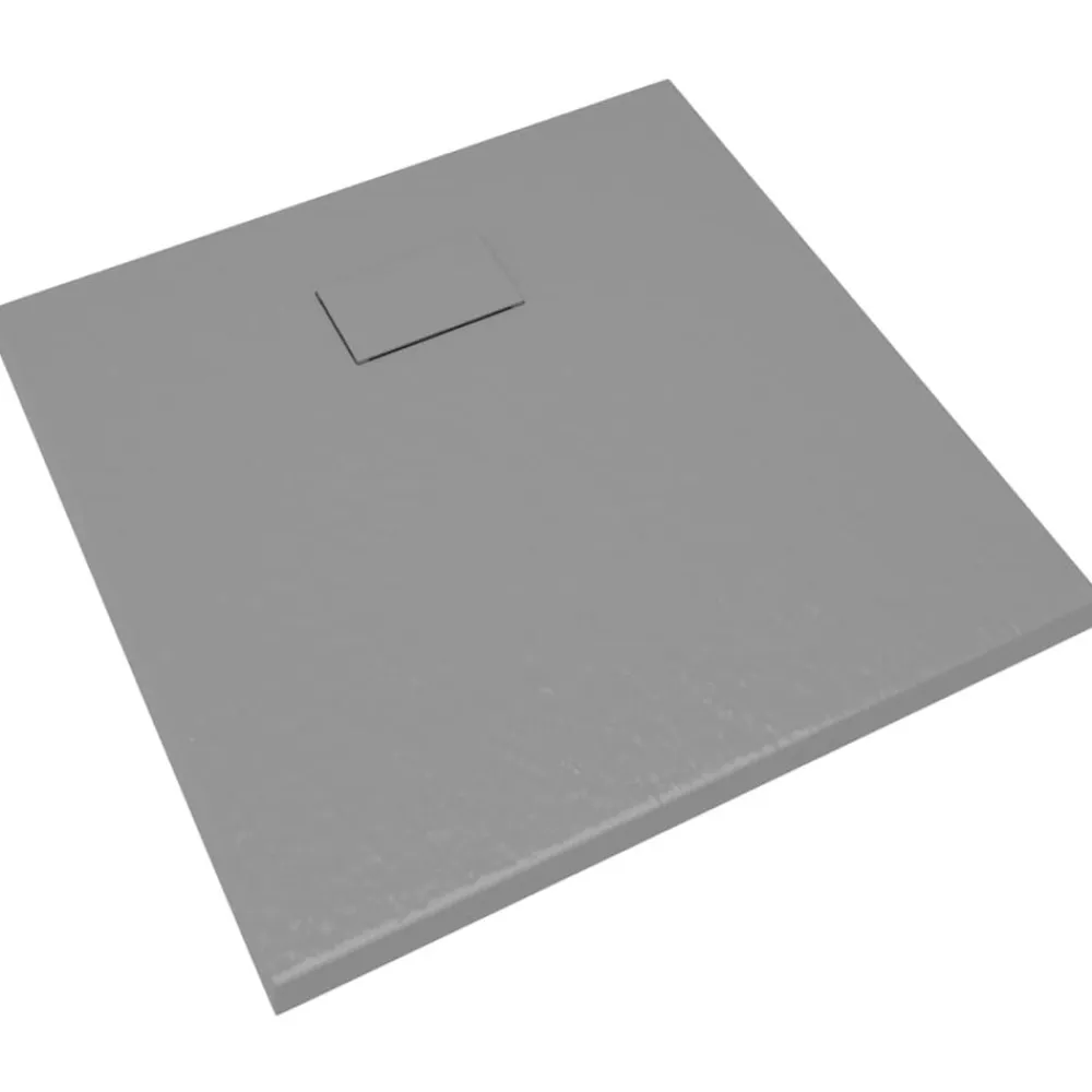 vidaXL Plato de ducha SMC 80x80 cm Gris Hot