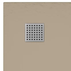 vidaXL Plato de ducha SMC marrón 90x90 cm Marr&oacute;n Outlet
