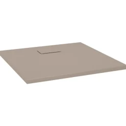 vidaXL Fontanería-Plato de ducha SMC marrón 80x80 cm