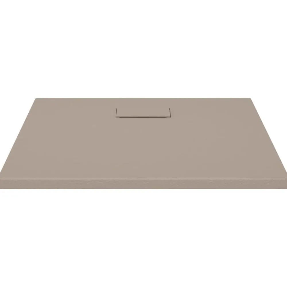 vidaXL Fontanería-Plato de ducha SMC marrón 80x80 cm
