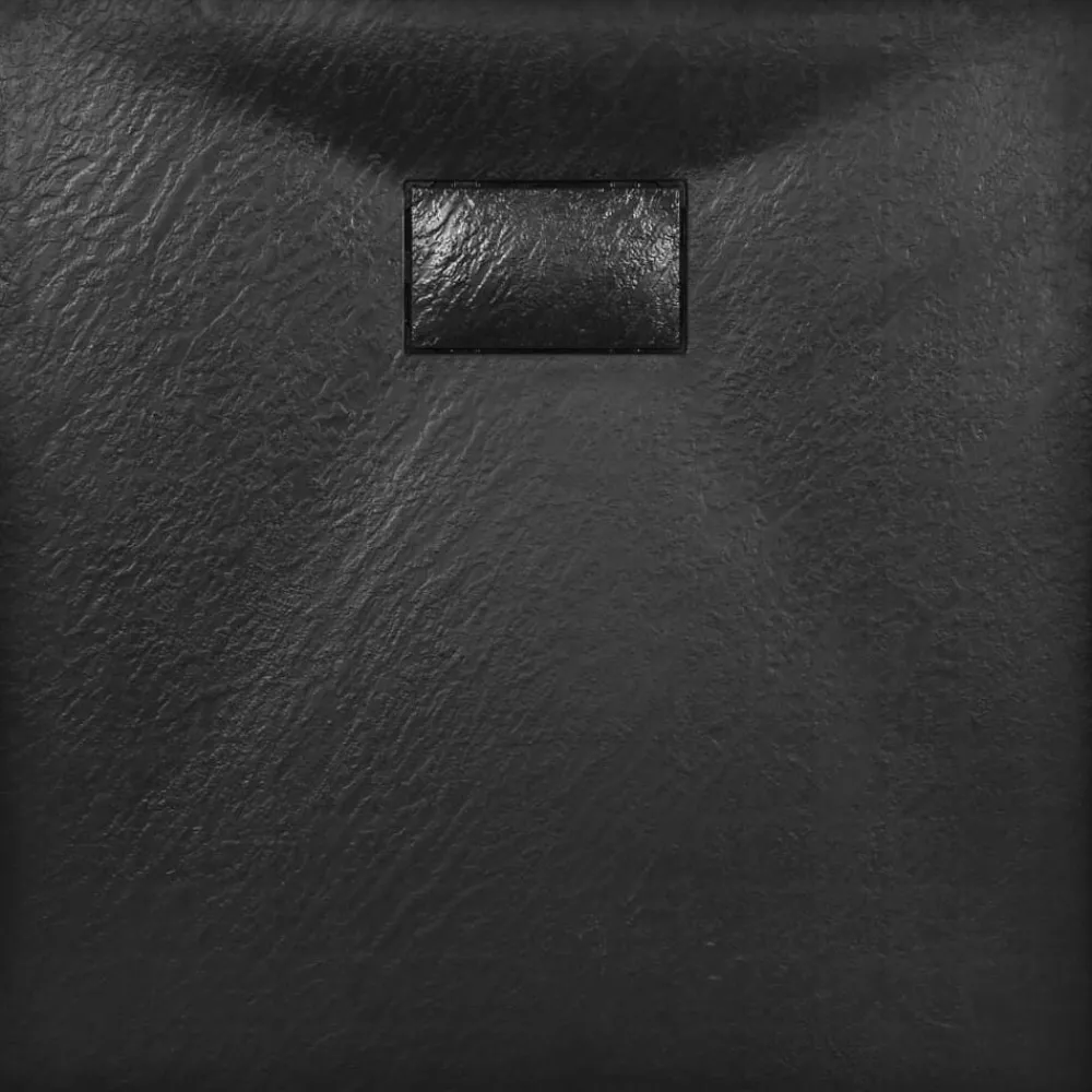 vidaXL Plato de ducha SMC 80x80 cm Negro