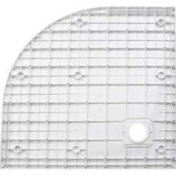 vidaXL Plato de ducha SMC 90x90 cm Blanco Clearance