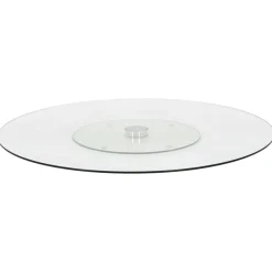 vidaXL Cocina Y Comedor-Plato giratorio para servir vidrio templado transparente 60 cm