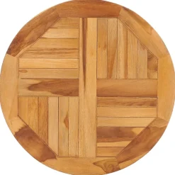 vidaXL Plato giratorio para mesa de madera maciza de teca Outlet