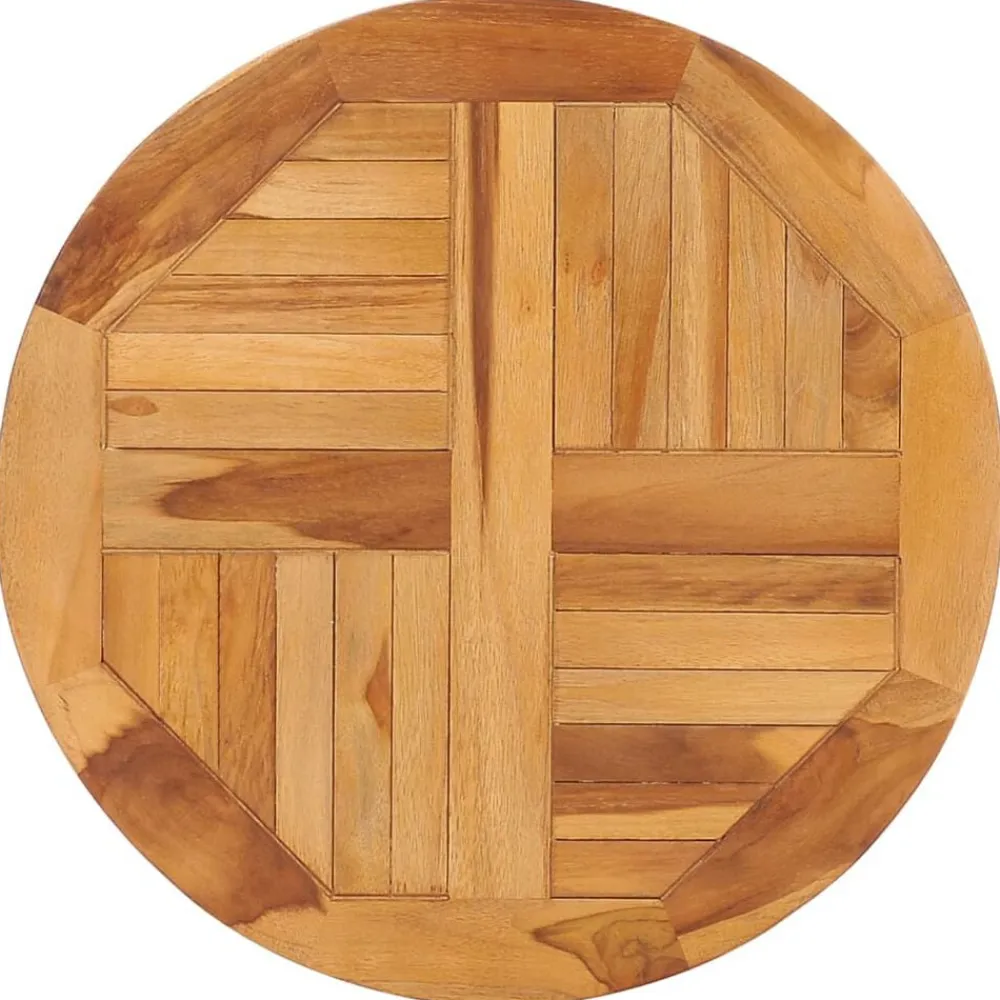 vidaXL Plato giratorio para mesa de madera maciza de teca Outlet