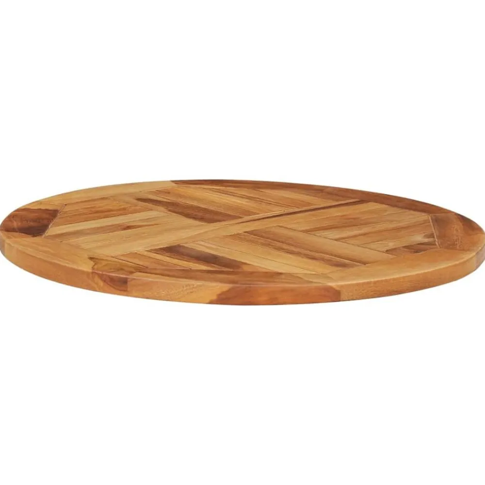 vidaXL Plato giratorio para mesa de madera maciza de teca Outlet