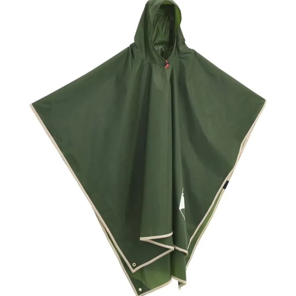 vidaXL Actividades Al Aire Libre-Poncho de lluvia con capucha diseño 2 en 1 223x145 cm