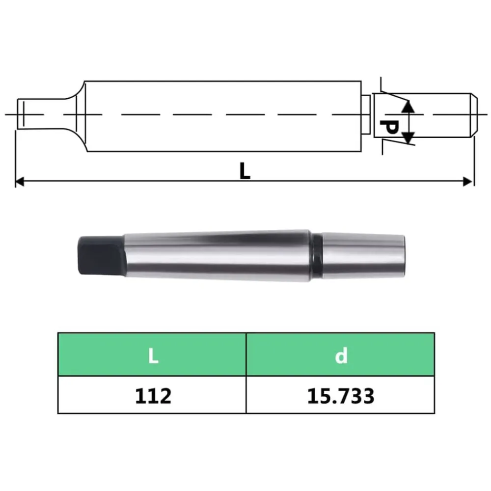 vidaXL Accesorios Para Herramientas-Portabrocas de liberación rápida MT2-B16 rango de sujeción 13mm
