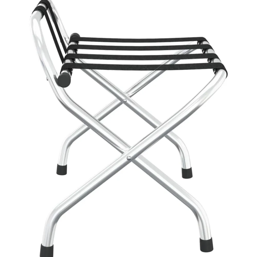 vidaXL Maletas Y Bolsos De Viaje-Portaequipajes con respaldo plateado 56x39x52 cm