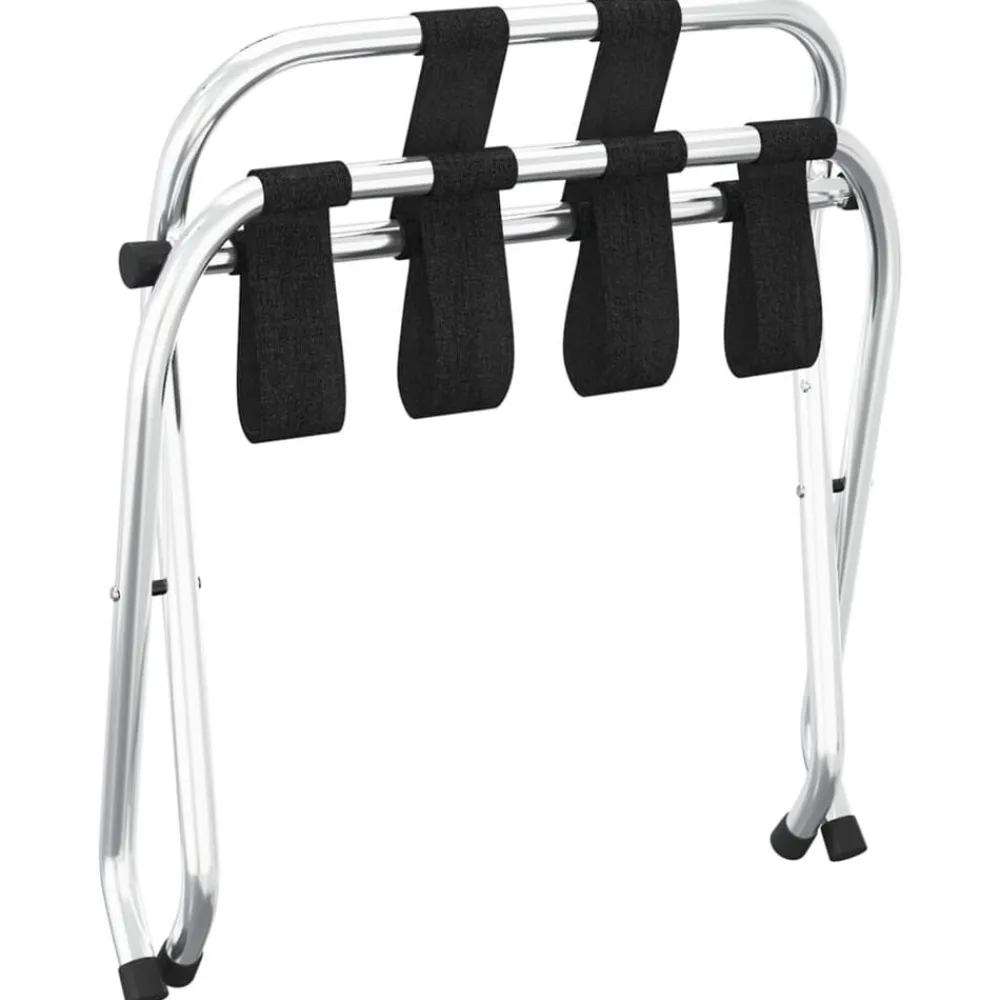vidaXL Maletas Y Bolsos De Viaje-Portaequipajes con respaldo plateado 56x39x52 cm