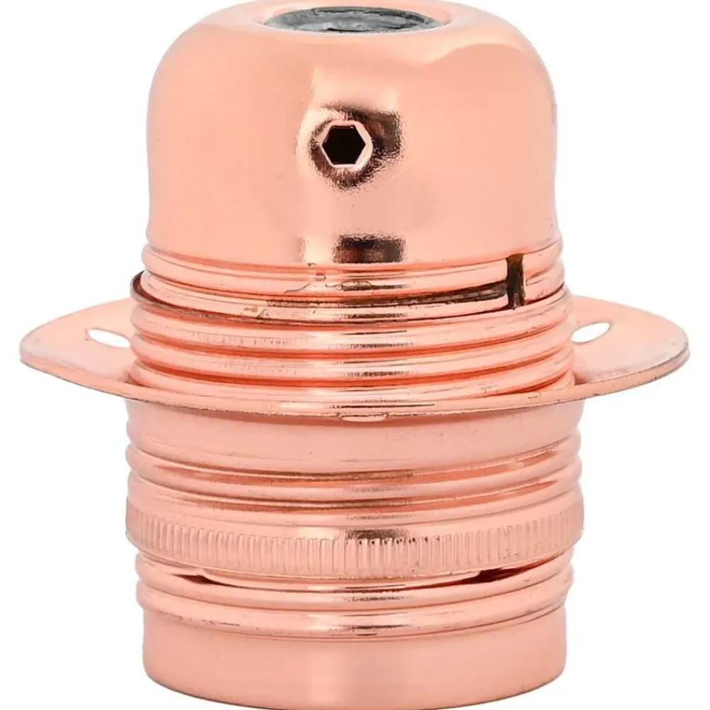 vidaXL Portalámparas 2 uds bronce oro rosa E27 Rosa dorado Clearance
