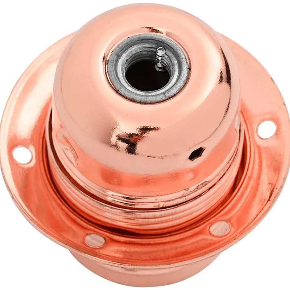 vidaXL Portalámparas 2 uds bronce oro rosa E27 Rosa dorado Clearance