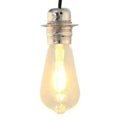 vidaXL Accesorios De Iluminación-Portalámparas 2 uds níquel satinado E27