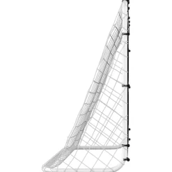 vidaXL Equipamiento Para Atletismo-Portería con red de entrenamiento acero 184x61x122 cm