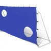 vidaXL Portería de fútbol con pared de puntería acero 240x92x150 cm Hot