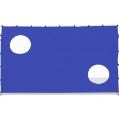 vidaXL Portería de fútbol con pared de puntería acero 240x92x150 cm Hot