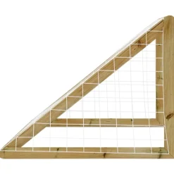 vidaXL Equipamiento Para Atletismo-Portería de fútbol con red madera pino impregnada 160x80x100 cm