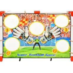 vidaXL Equipamiento Para Atletismo-Portería de fútbol infantil con pared de portería 120x51x77,5 cm