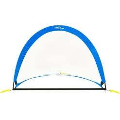 vidaXL Equipamiento Para Atletismo-Portería de fútbol niños 2 uds bolsa almacenaje 119x82x84,5 cm