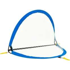 vidaXL Equipamiento Para Atletismo-Portería de fútbol niños 2 uds bolsa almacenaje 119x82x84,5 cm