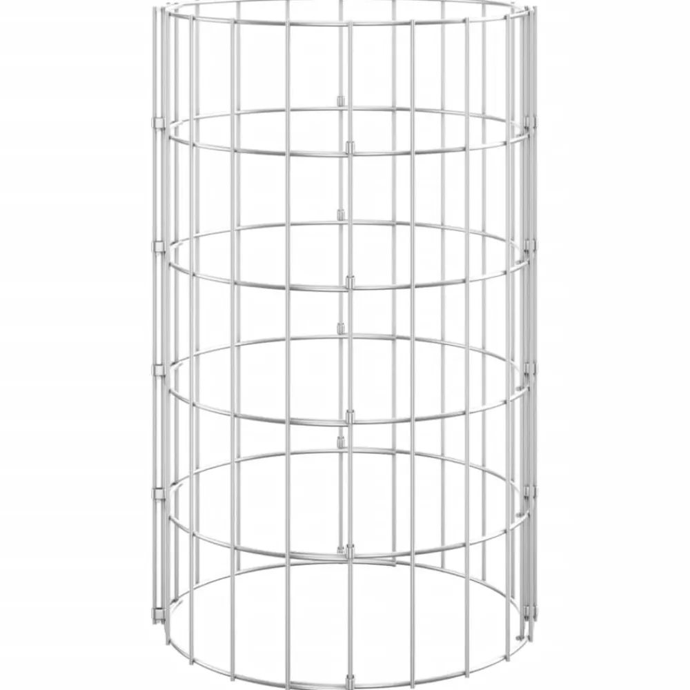 vidaXL Poste circular de gaviones acero galvanizado Ø30x50 cm Sale