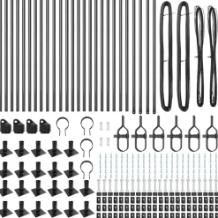 vidaXL Vallas De Jardín-Poste de Valla 26 pcs 3,2 x 3,2 x 50 cm