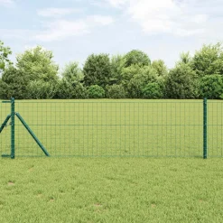 vidaXL Poste de Valla 2 pcs 50 cm Verde Outlet
