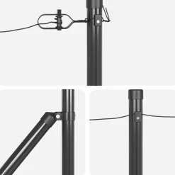vidaXL Vallas De Jardín-Poste de Valla 26 pcs 3,2 x 3,2 x 105 cm