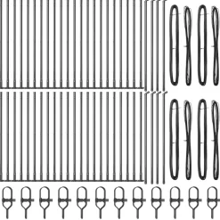 vidaXL Vallas De Jardín-Poste de Valla 52 pcs 3,2 x 3,2 x 50 cm
