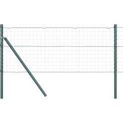 vidaXL Poste de Valla 26 pcs Gris 3,2 x 3,2 x 50 cm Acero galvanizado Hot