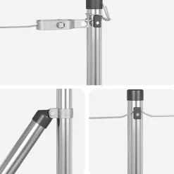 vidaXL Poste de Valla 26 pcs Gris 3,2 x 3,2 x 50 cm Acero galvanizado Hot