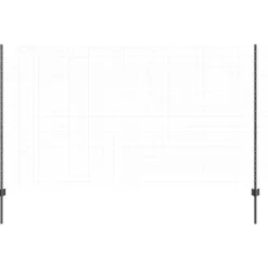 vidaXL Poste de Valla 22 pcs Gris 180 cm Acero Acero/gris Clearance